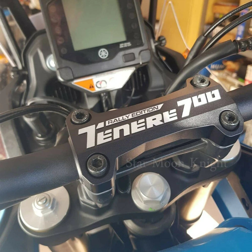 For Yamaha Tenere 700 CNC Handlebar Riser Top Clamp Cover 2019+