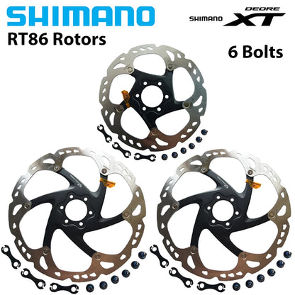 Shimano Deore XT RT86 6-Bolt Ice-Tech Disc Brake Rotor 160/180/203mm - EXPROTAS
