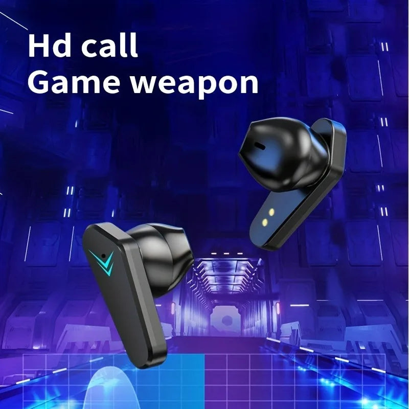Wireless Bluetooth Headset TWS Gaming Earbuds LED Display Mic Noise Cancelling