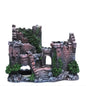 Fish Tank Castle Ornament Ancient Resin Decoration for Aquarium Landscaping