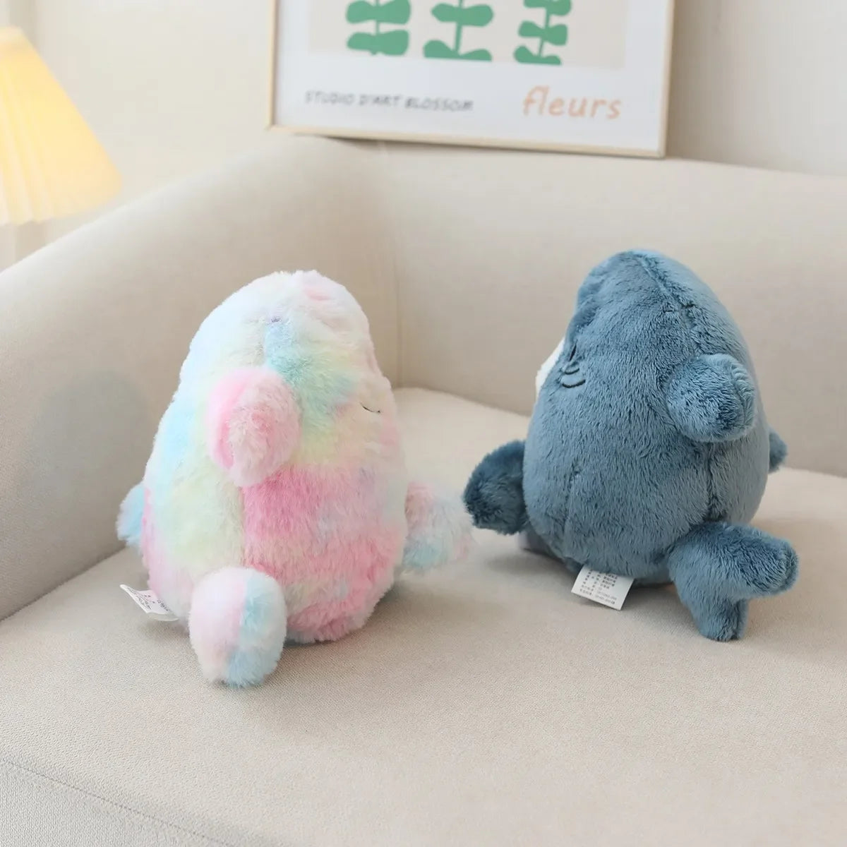 Kawaii Shark Cat Plush Soft Stuffed Doll Toy for Kids Birthday Gift