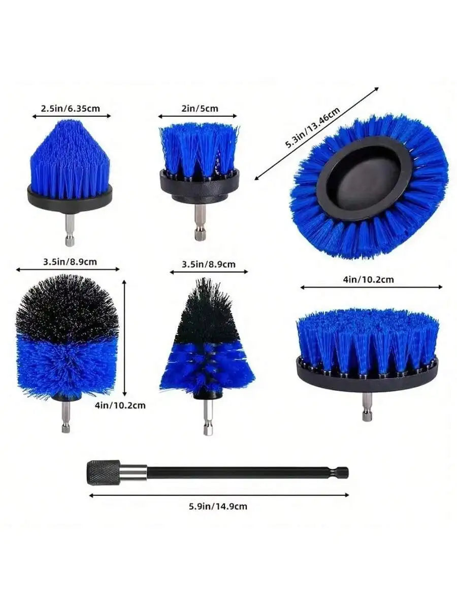 Cleaning Brush Set for Electric Drill Professional Round Bristle Brushes