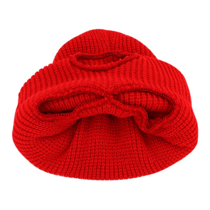 Motorcycle Windproof Full Face Knit Hats Custom SkiMask Men Warm Wool Balaclava embroidery Winter hats Knitted 3 Holes Ski Mask-EXPROTAS