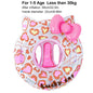 1PC Cute Cat Inflatable Swim Ring with Bowknot, Pool Floats Tube, Summer Water Toy Beach Swimming Circle for Family Pool Use