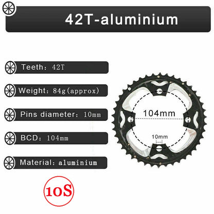 MTB Bike Chainring BUCKLOS 104BCD 64BCD 9/10 Speed SRAM SLX XT