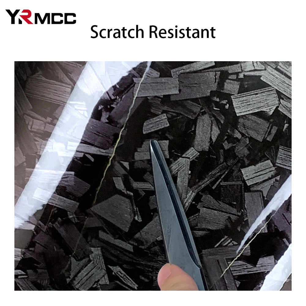 Carbon Fiber Film Glossy Black Car Body Film Forged Carbon Fiber Vinyl Wrap Film Self Adhesive Decal Sticker for Car Accessories-EXPROTAS