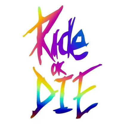 Bike Frame Decals Ride or Die Stickers for MTB Top Tube Bicycle