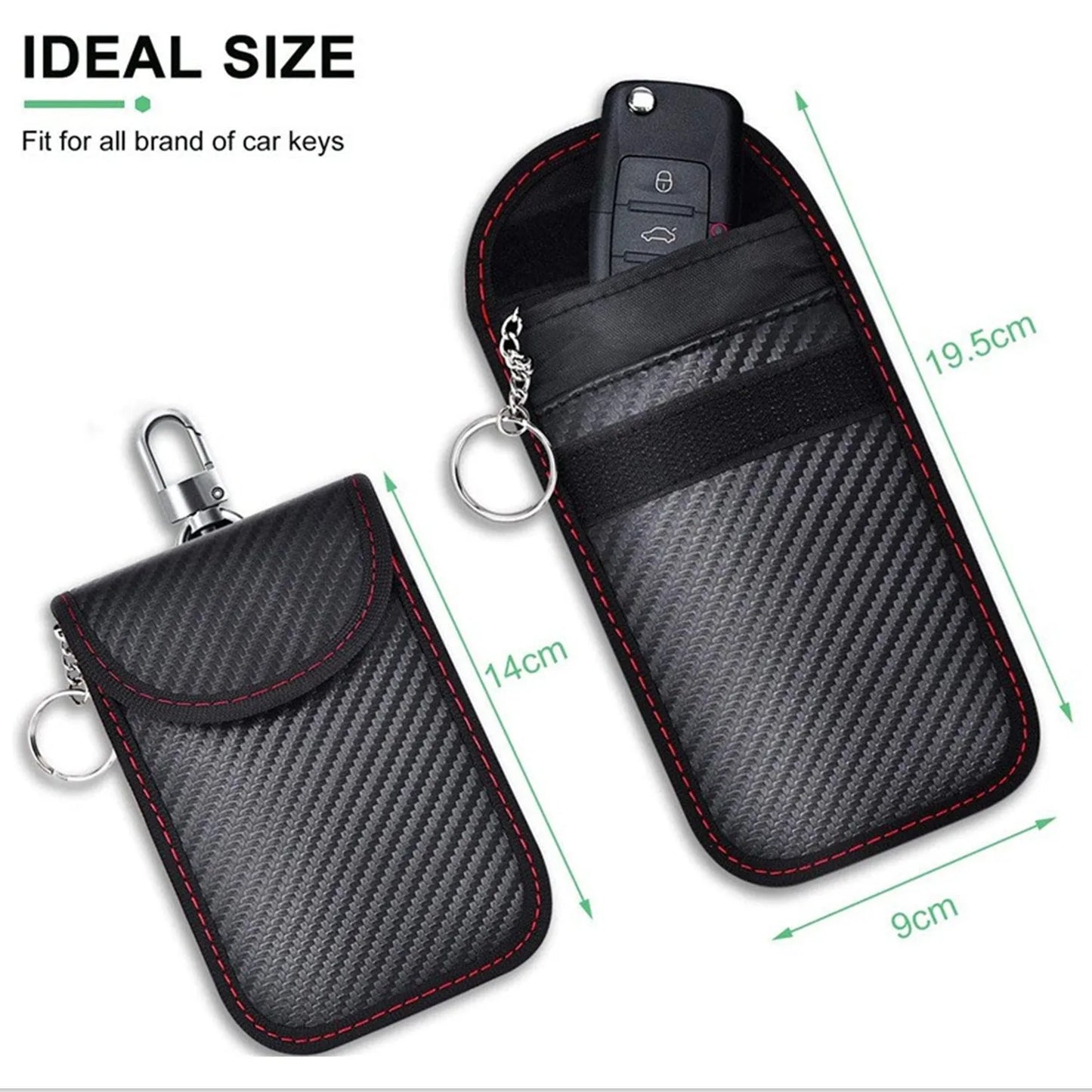 Faraday Box Car Keyless Signal Blocker Pouch RFID Anti-Theft Security