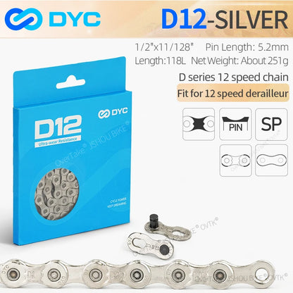 MTB Road Bike Chain DYC 6/7/8/9/10/11/12 Speed Shimano SRAM