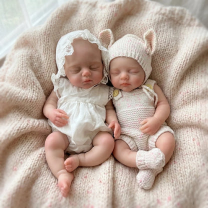 33cm Open Mouth Silicone Reborn Baby Girl Doll Full Body Soft Touch