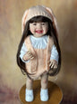BZDOLL 55CM 22Inch Can Stand Reborn Baby Lifelike Girl Doll Full Soft Silicone Body Princess Toddler Bebe Birthday Gift-EXPROTAS