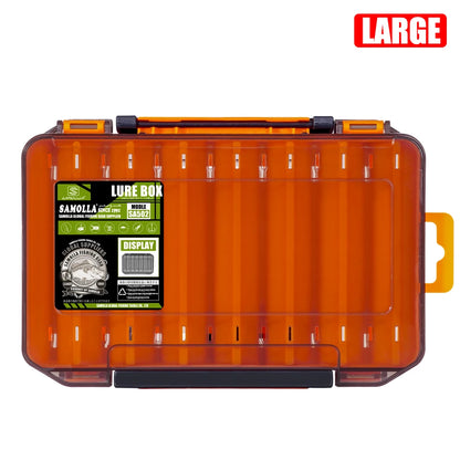 Samolla Tackle Box Double-Sided Compact Fishing Storage for Lures & Baits