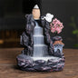 Incense Holder Backflow Waterfall Burner Ceramic Home Decor with Cones