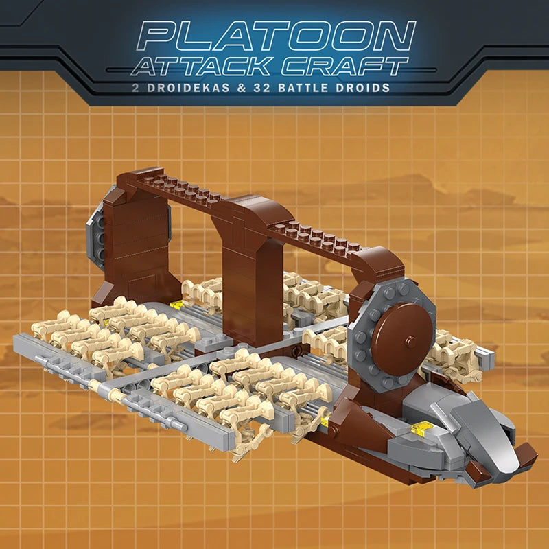 500+pcs Star Plan Attack Craft Droid Destroyer Building Blocks Model Toy Gift