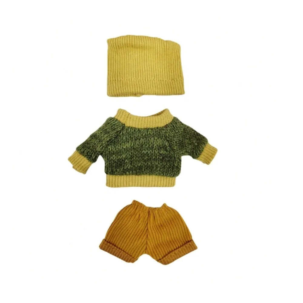 9 Styles Plush Clothes Outfits for 6 Inch Silicone Reborn Doll Overalls