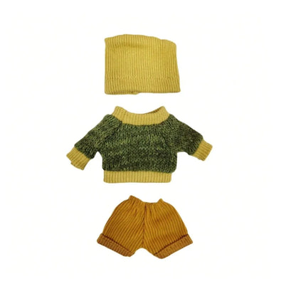 9 Styles Plush Clothes Outfits for 6 Inch Silicone Reborn Doll Overalls