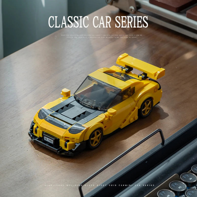 351pcs RX7 JDM Racing Car Building Blocks Classic City Sports Model Toy Gift