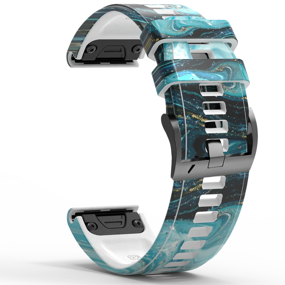 Silicone Strap for Garmin Fenix 7X 8 6X 5X 26mm 22mm Watch Band