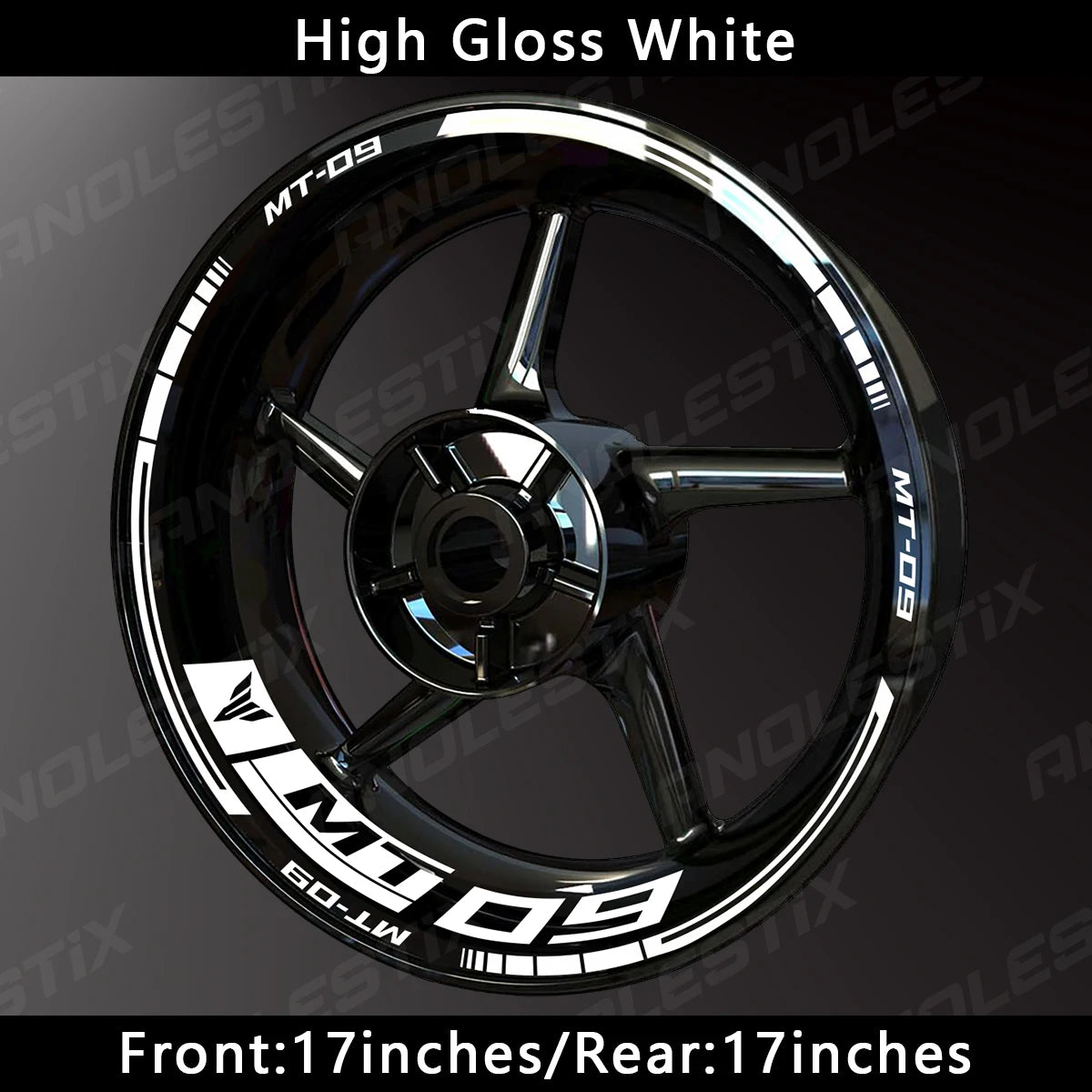 Reflective Motorcycle Wheel Sticker Hub Decal Rim Stripe Tape for YAMAHA MT-09