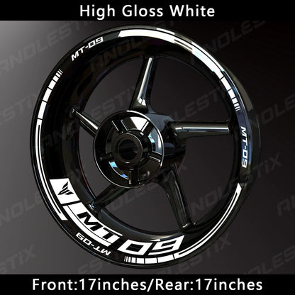 Reflective Motorcycle Wheel Sticker Hub Decal Rim Stripe Tape for YAMAHA MT-09