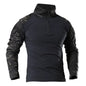 Mens Combat Military Tactical Long Sleeve Camo T-Shirt Army Shirt
