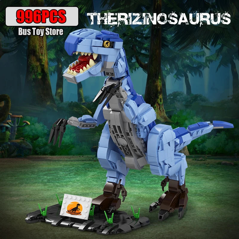 939pcs T-Rex & Triceratops Dinosaur Building Blocks Set Kids Boys Craft Toy Gift