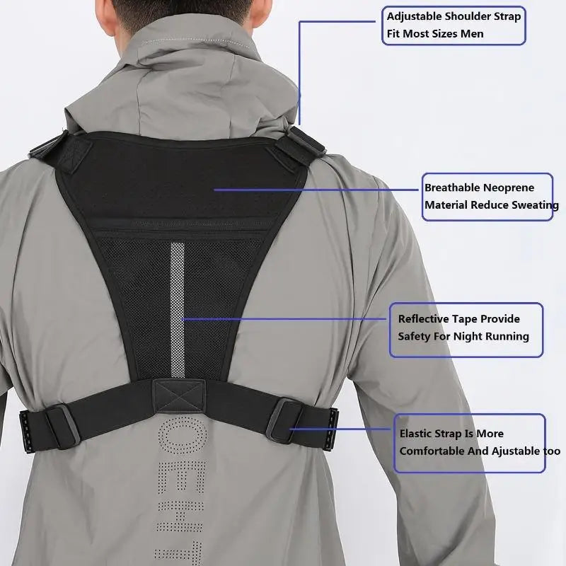 Tactical Chest Bag for Running Cycling EDC Men Women Outdoor Vest Rig