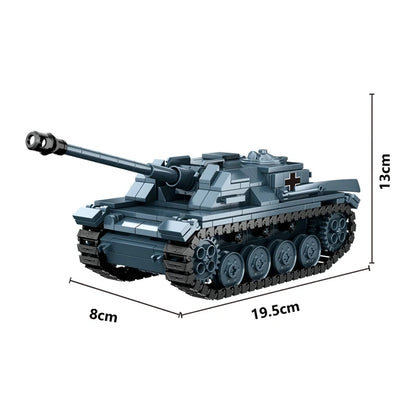 WW2 German 222 Armoured Vehicle Building Blocks Tank Brick Toy Set