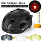 WEST BIKING Men Women Cycling Helmet With Taillight Goggles Sun Visor Bicycle Helmet MTB Road Bike Safe Cap Motorcycle Helmet-EXPROTAS