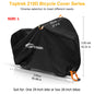 Toptrek Waterproof Bike Cover Outdoor Anti-UV Rain Snow MTB Protector