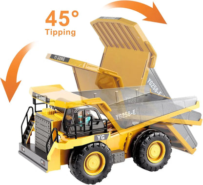 4WD RC Remote Control Excavator Truck Crawler Bulldozer Toy Vehicle