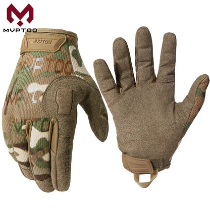 Tactical Full Finger Gloves Touch Screen Airsoft Military Combat Shooting Gear