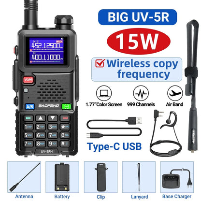 Baofeng UV 5RH 10W Walkie Talkie Long Range Air Band Ham Radio