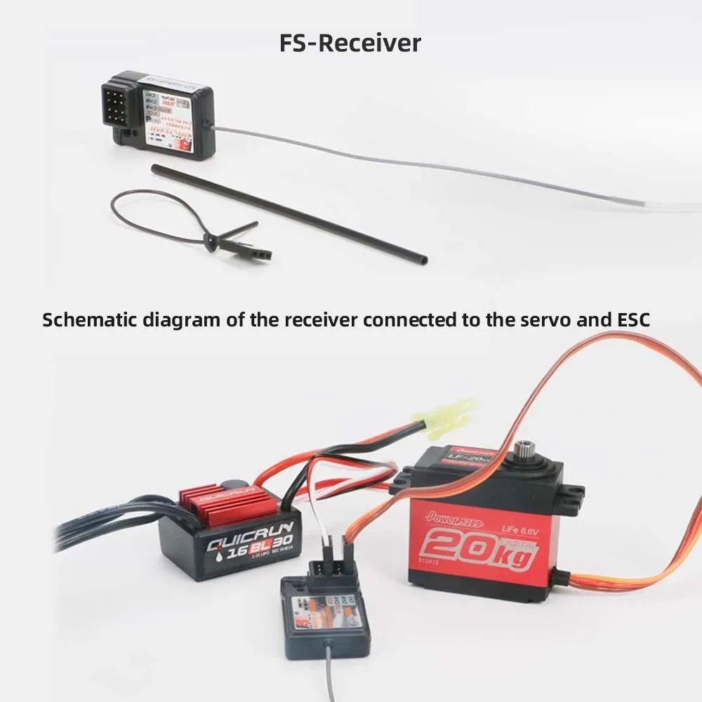 Flysky RC System Controller 3CH Transmitter & GR3E Receiver for Car Boat