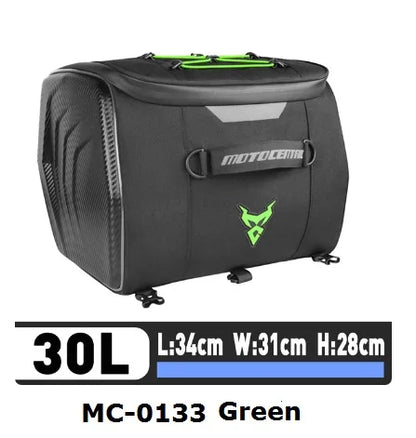 Motocentric Waterproof Motorcycle Helmet Bag Multifunction Motorcycle Rear Seat Bag High Capacity Motorcycle Bag Rider Backpack