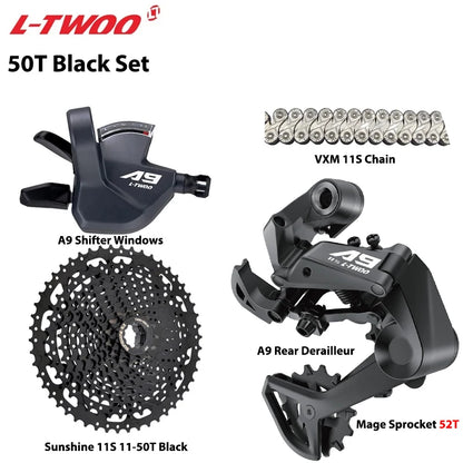 LTWOO A9 1x11 MTB Groupset Kit Shifter + Rear Derailleur + Chain + SUNSHINE Cassette - EXPROTAS
