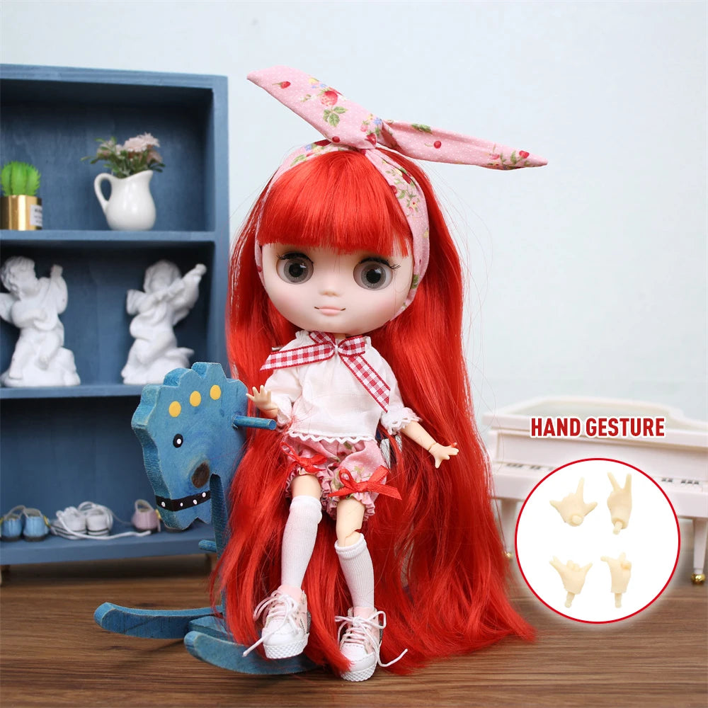 Icy Dbs Blyth Doll 20CM Joint Body Nude DIY Clothes Shoes for Girls