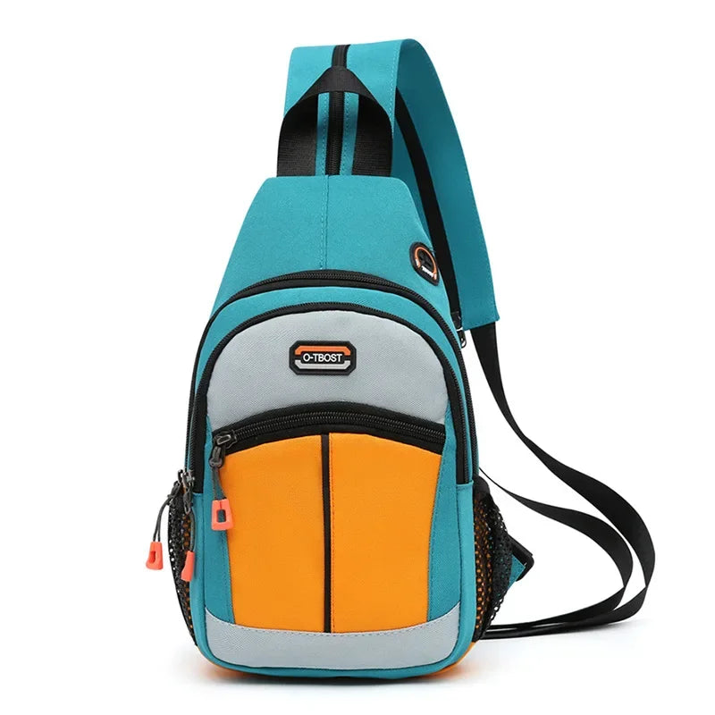 Shoulder Bag Backpack Men Women Crossbody Sling Travel Rucksack USB 2023
