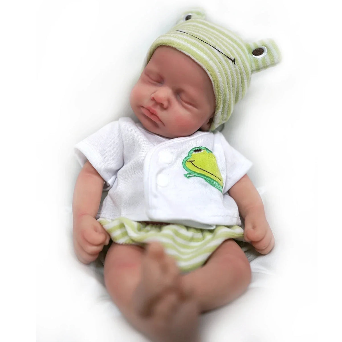 12" Full Body Silicone Baby Doll Micro Preemie Lifelike Reborn Girl
