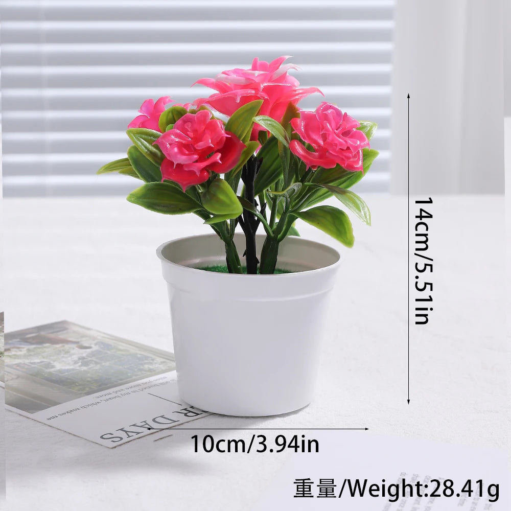 Artificial Bonsai Tree Potted Fake Plant Home Table Decor Ornament