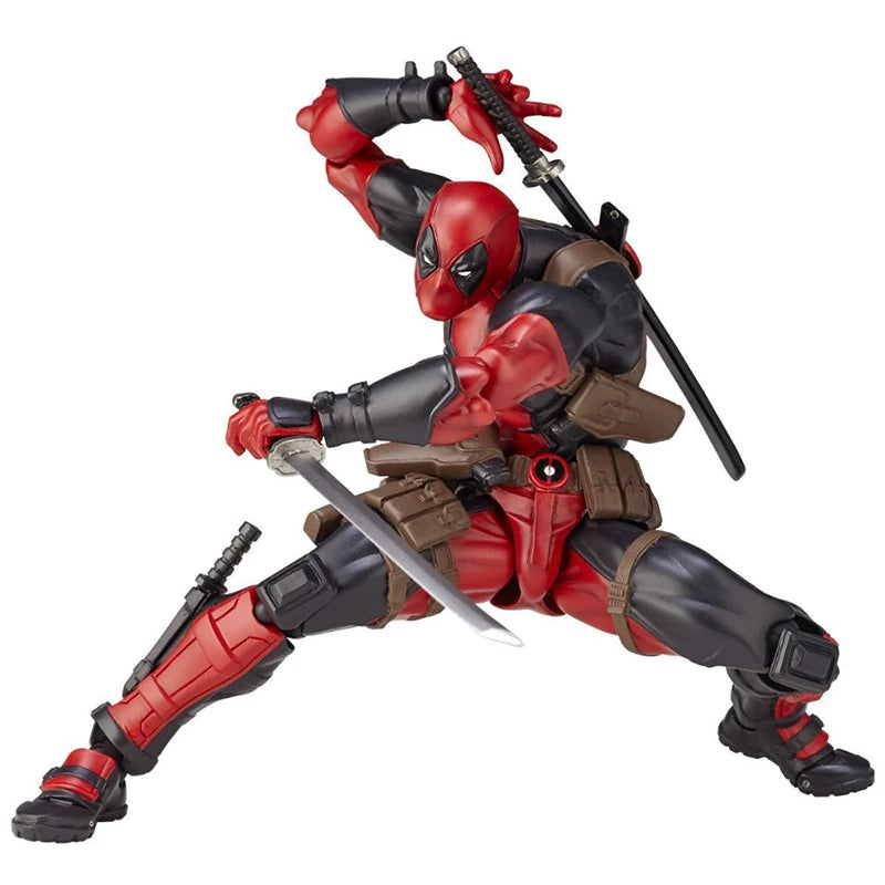 Yamaguchi Revoltech EPIC Deadpool Action Figure Ultimate X-Men Deadpool Super Hero Figure Toys Collectible Model Doll Gifts-EXPROTAS