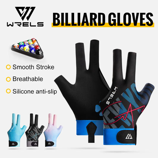 1PC Billiard Left Hand Glove Three Finger Snooker Pool Cue Accessory
