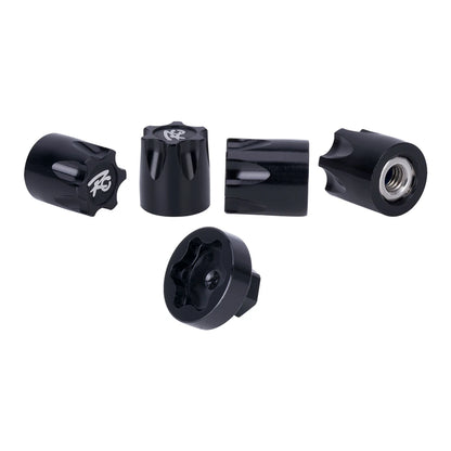 4Pcs Metal Wheel Centre Dust Caps M4 Nuts 1/10 RC Crawler TRX4 SCX10 D90 TF2