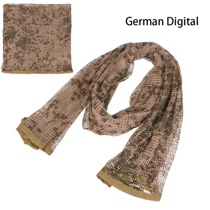 Veil Camo Mesh Scarf for Outdoor Camping Hiking Hunting Activities