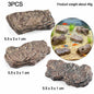 Landscape Model Trees Stumps Rocks Diorama Home Decoration 3PCS