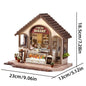 Wooden DIY Mini Dollhouse 3D Puzzle Room Kit with Furniture Birthday Gift - EXPROTAS