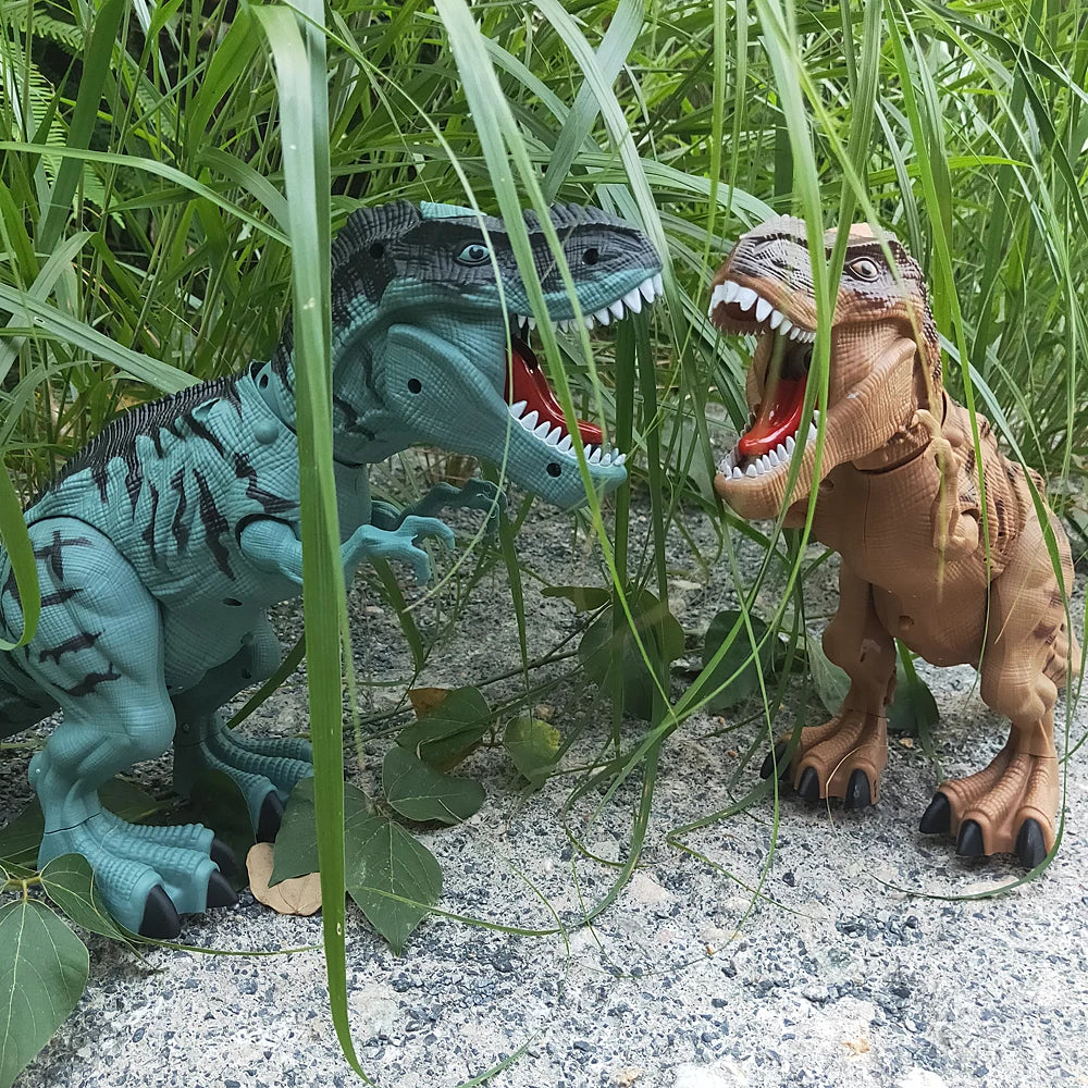 Electric Dinosaur Robot Walking Toy Lay Eggs Light Sound for Kids