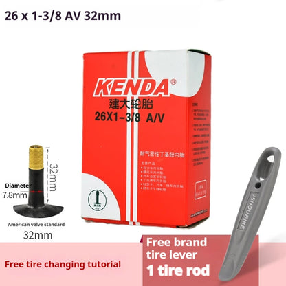 Inner Tube KENDA 26 Inch MTB  Butyl Rubber AV FV 32/36/48mm 1.25-2.4 Tyres