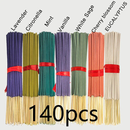 140 Incense Sticks Set with 20 Sticks Each - Rose, Lavender, Sandalwood