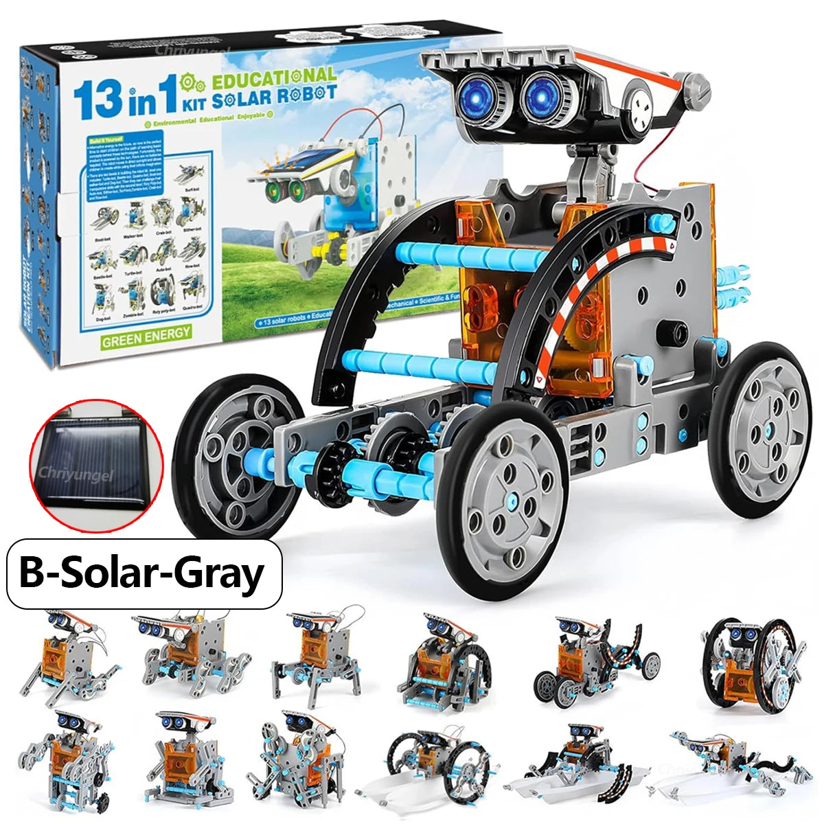 12-in-1 STEM Robot Building Toy Educational Science DIY for Kids Age 8+